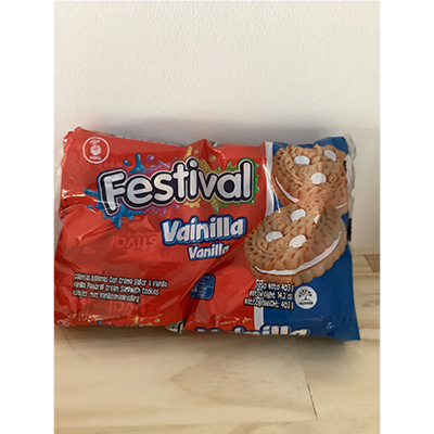 Biscuit Festival vanille - fraise - chocolat